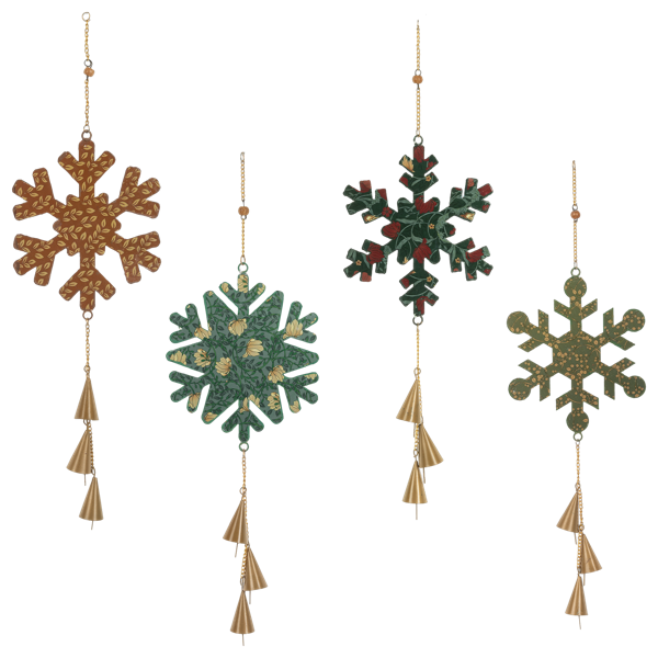 Oversized Snowflake Ornament with Bell