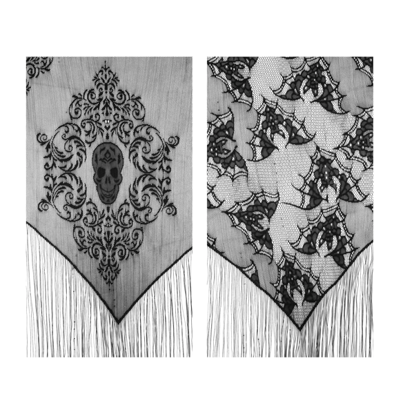 Victorian Gothic Tasselled Shawls