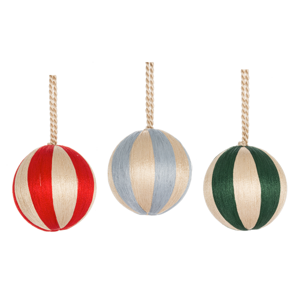 Striped Ball Ornament