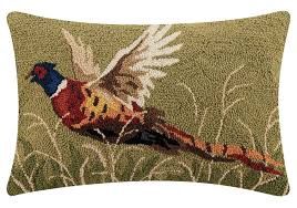 Pheasant Hooked Pillow