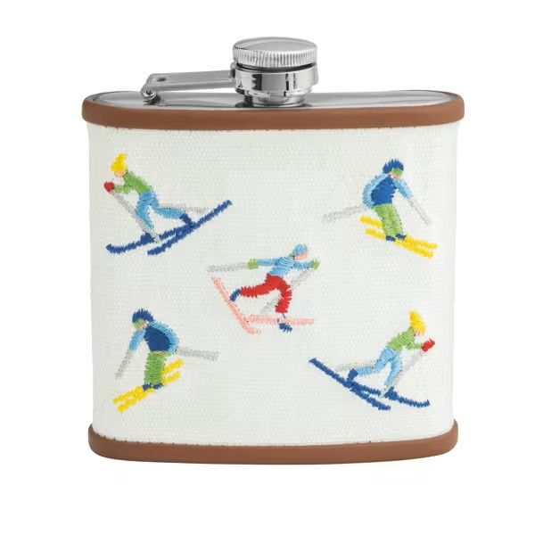 Tossed Skier Flask