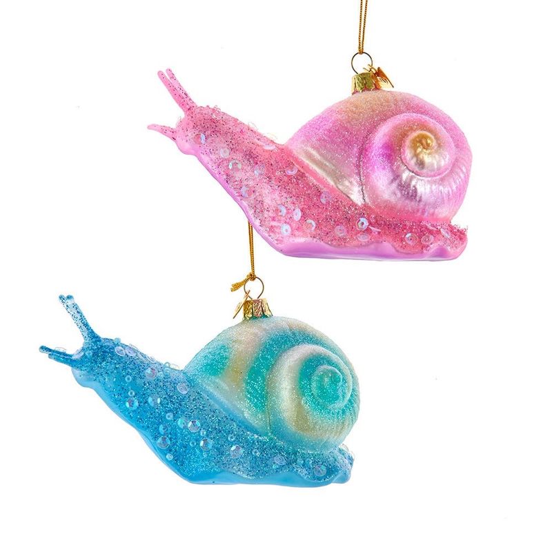 Vibrant Snails Ornament