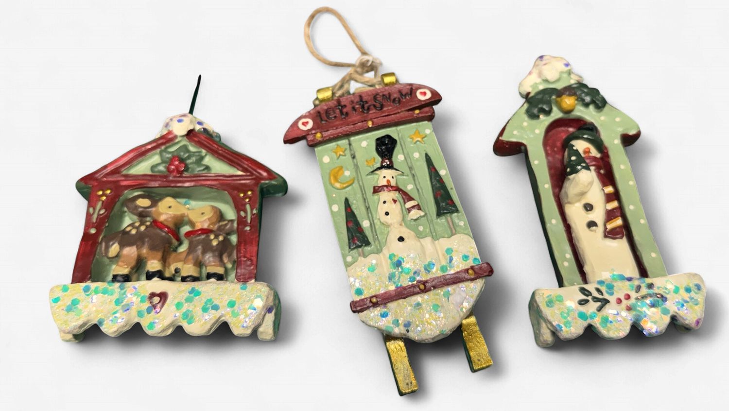 "Snowtown" Snowmen - Ornament