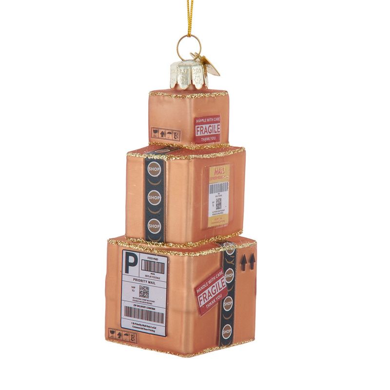 Glass Delivery Packages Ornament