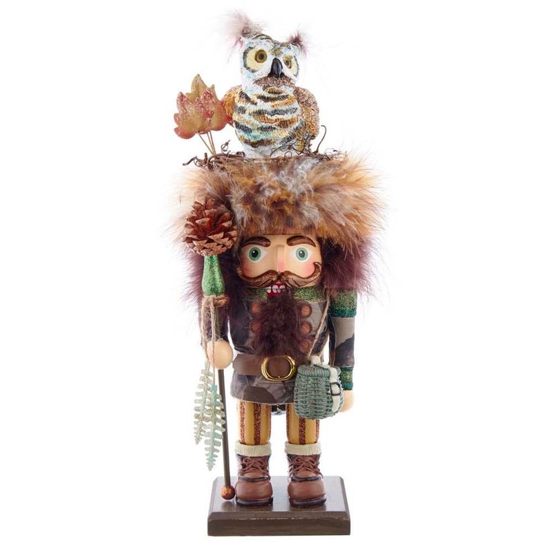 Woodsman w/Owl Hat Nutcracker