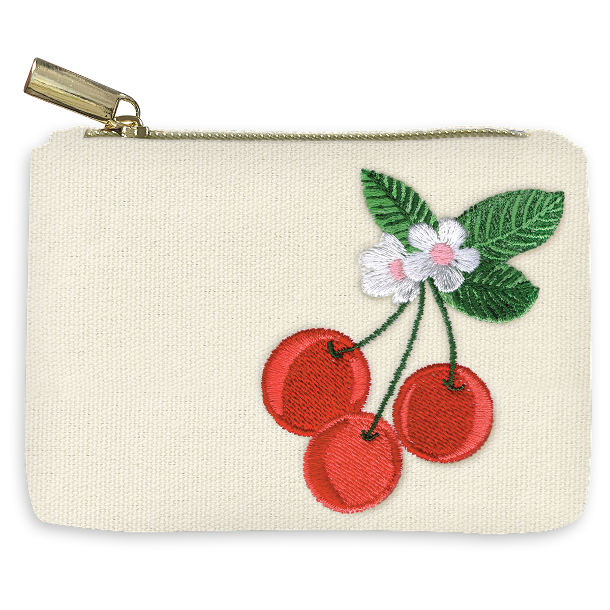 Cherries Canvas Pouch