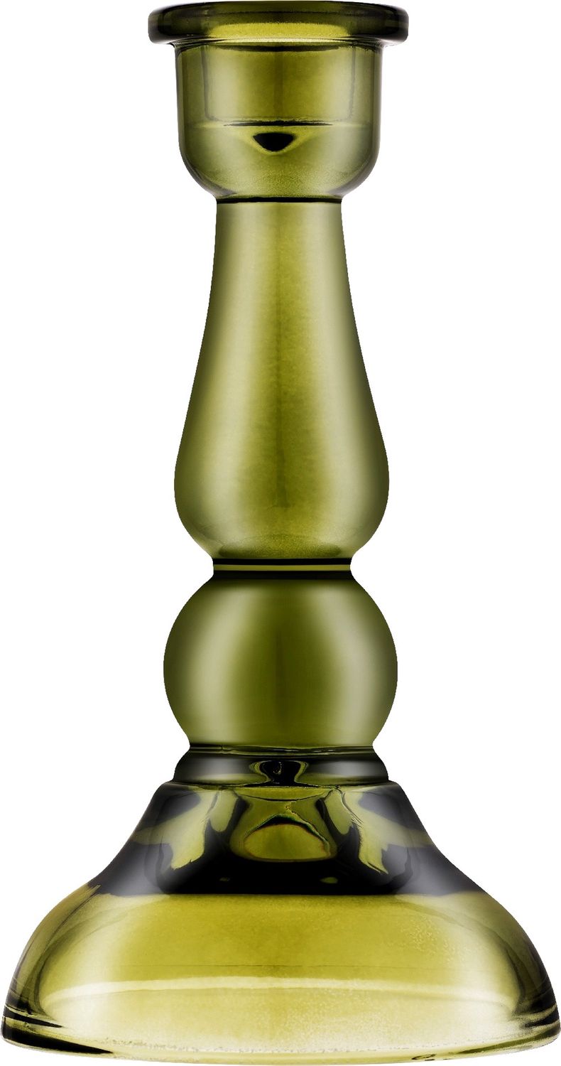 Glass Candleholder - Green