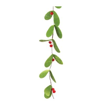 Felt Garland - Faux Mistletoe