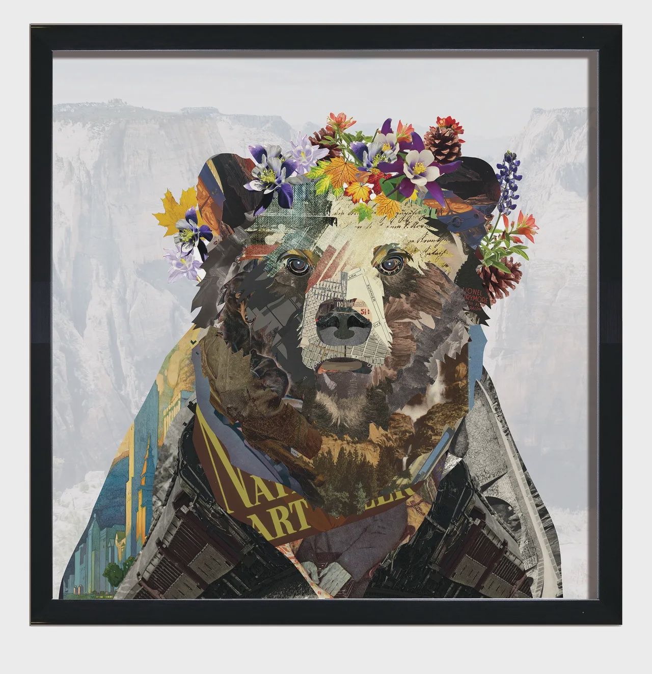 Framed Bear Collage