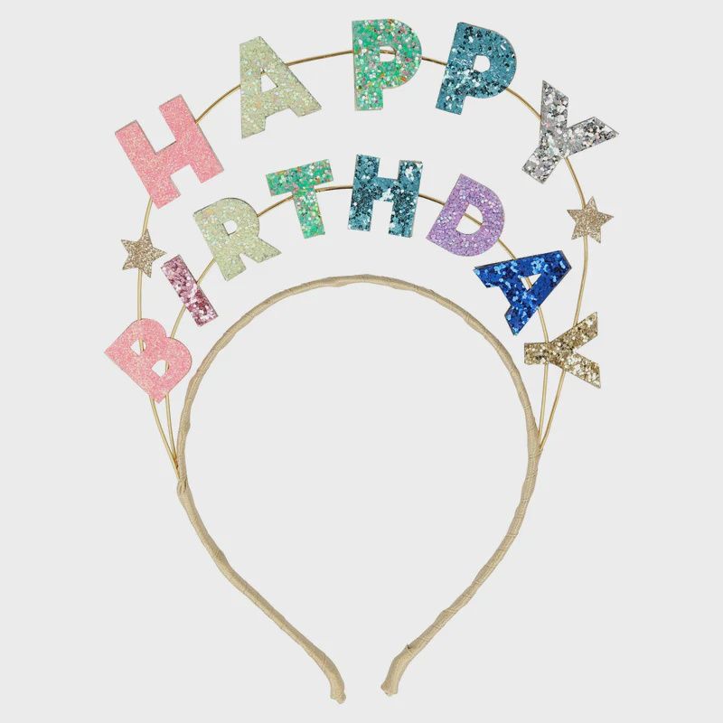 Glitter Headband - Happy Birthday