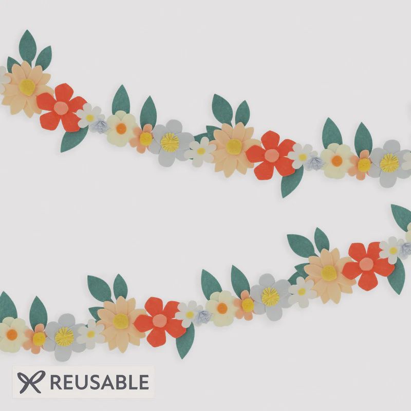 Felt Flower Garland