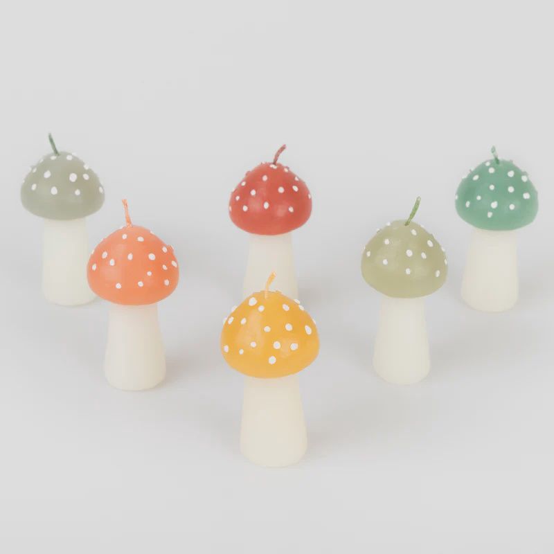 Rustic Mini Mushroom Candles