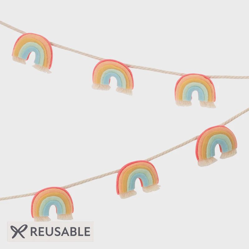 Rainbow Garland - Felt (Reusable)