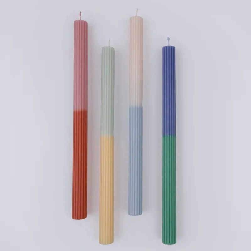 Taper Candle - 4 Pack - Multi-Color