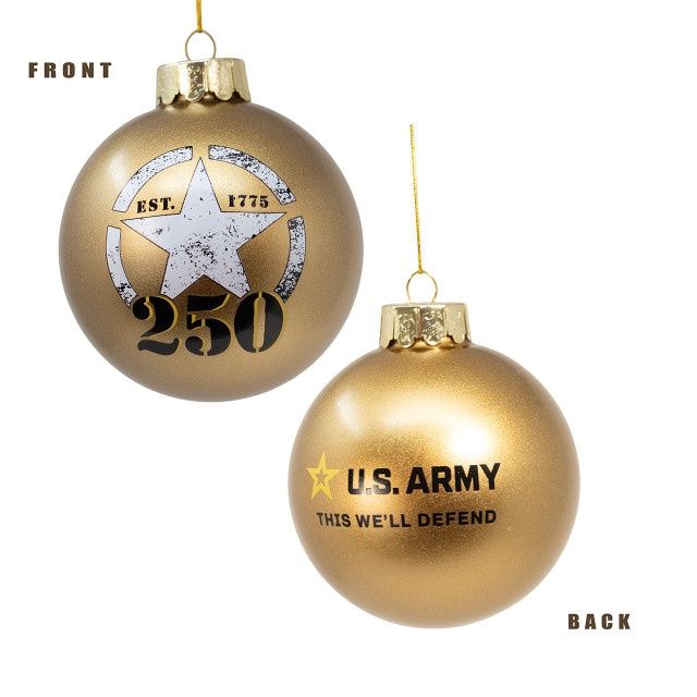 Army 250th Anniversay Ball Ornament