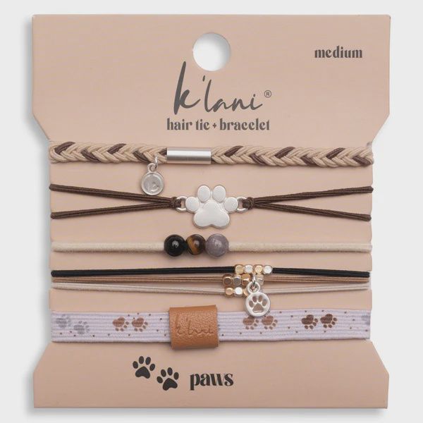 Paws Hair Tie and Bracelet