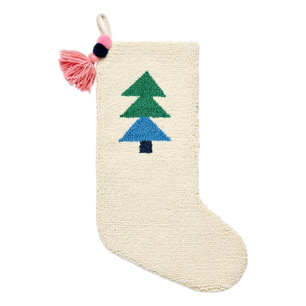 Tree with Tassel Hooked Stocking