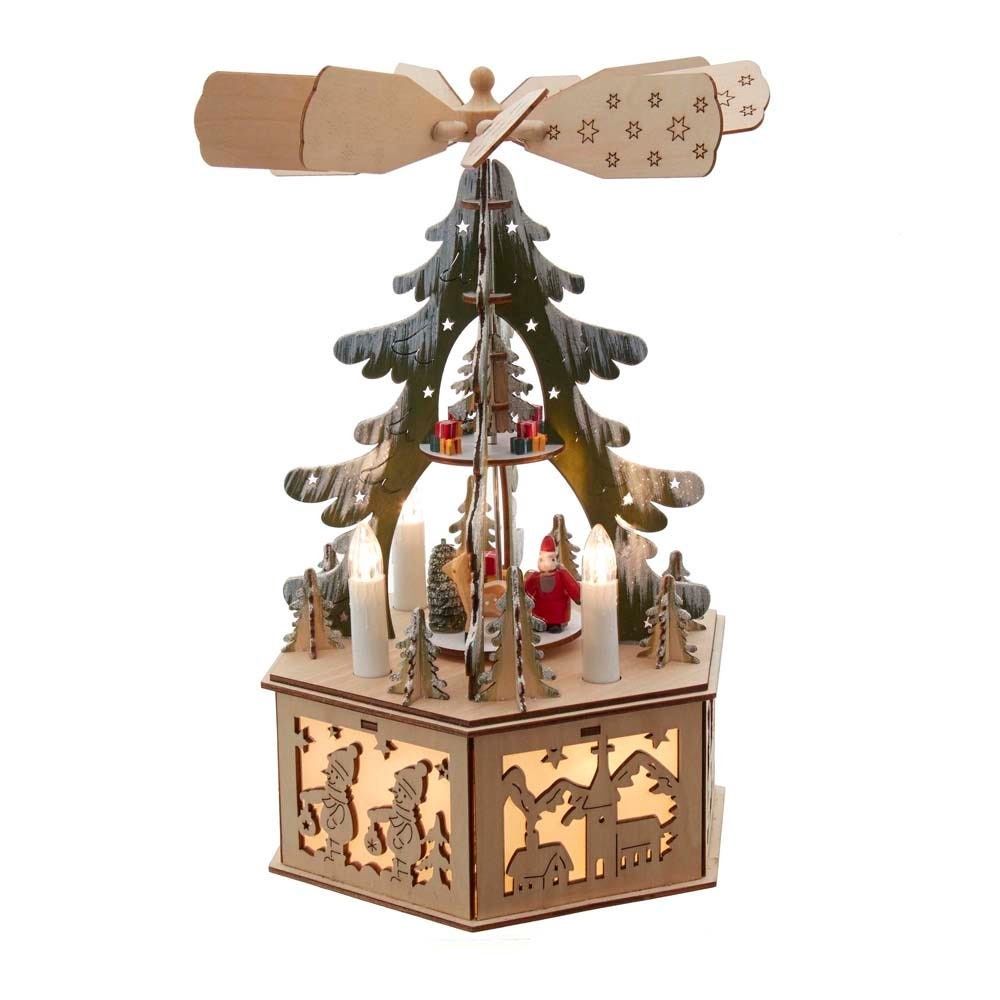 Musical Lit Tree Scene - Music Box