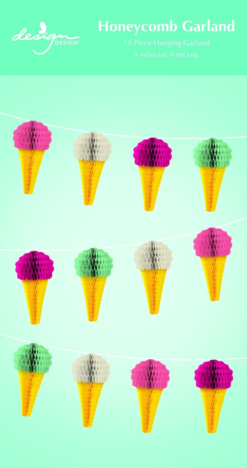 Ice Cream Cones Garland