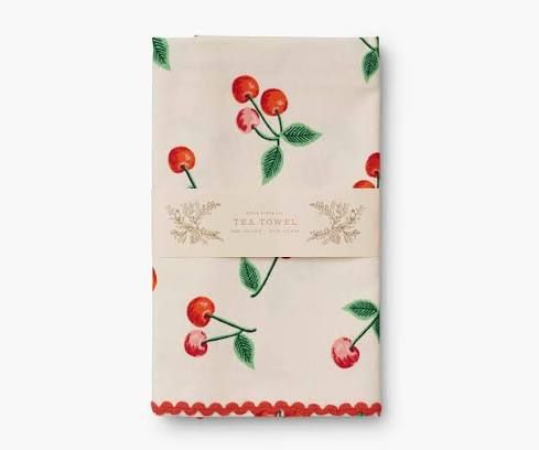 Cotton Cherry Tea Towel