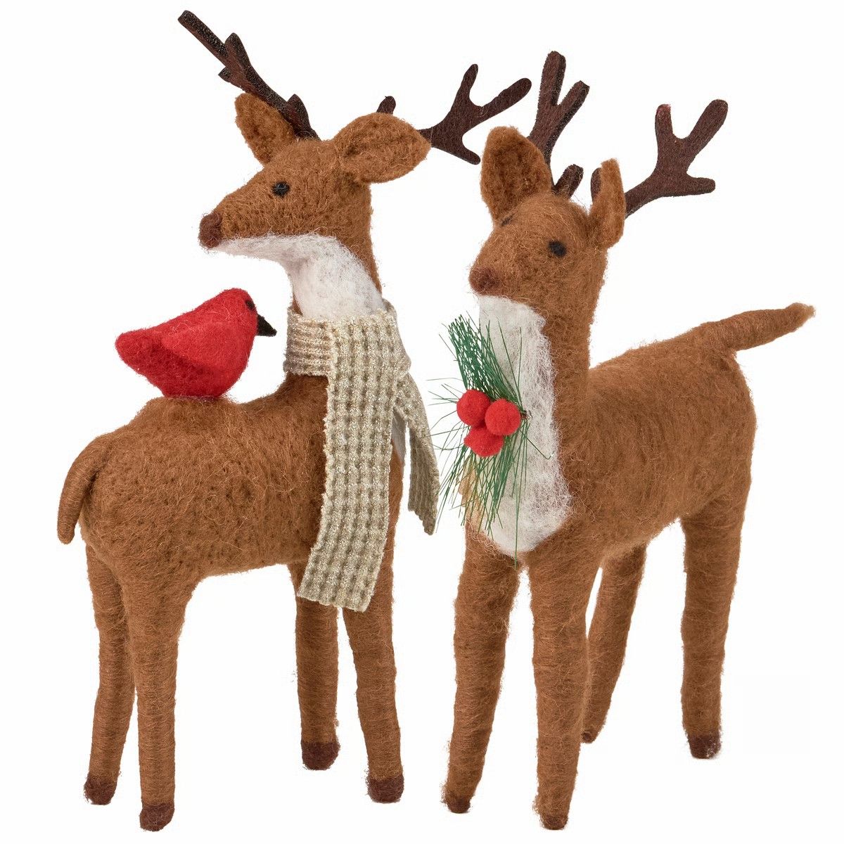 Felted Free-Standing Deer - Christmas