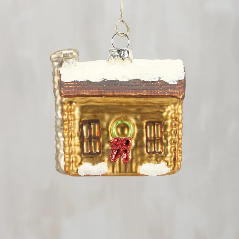 Cabin Ornament - Glass