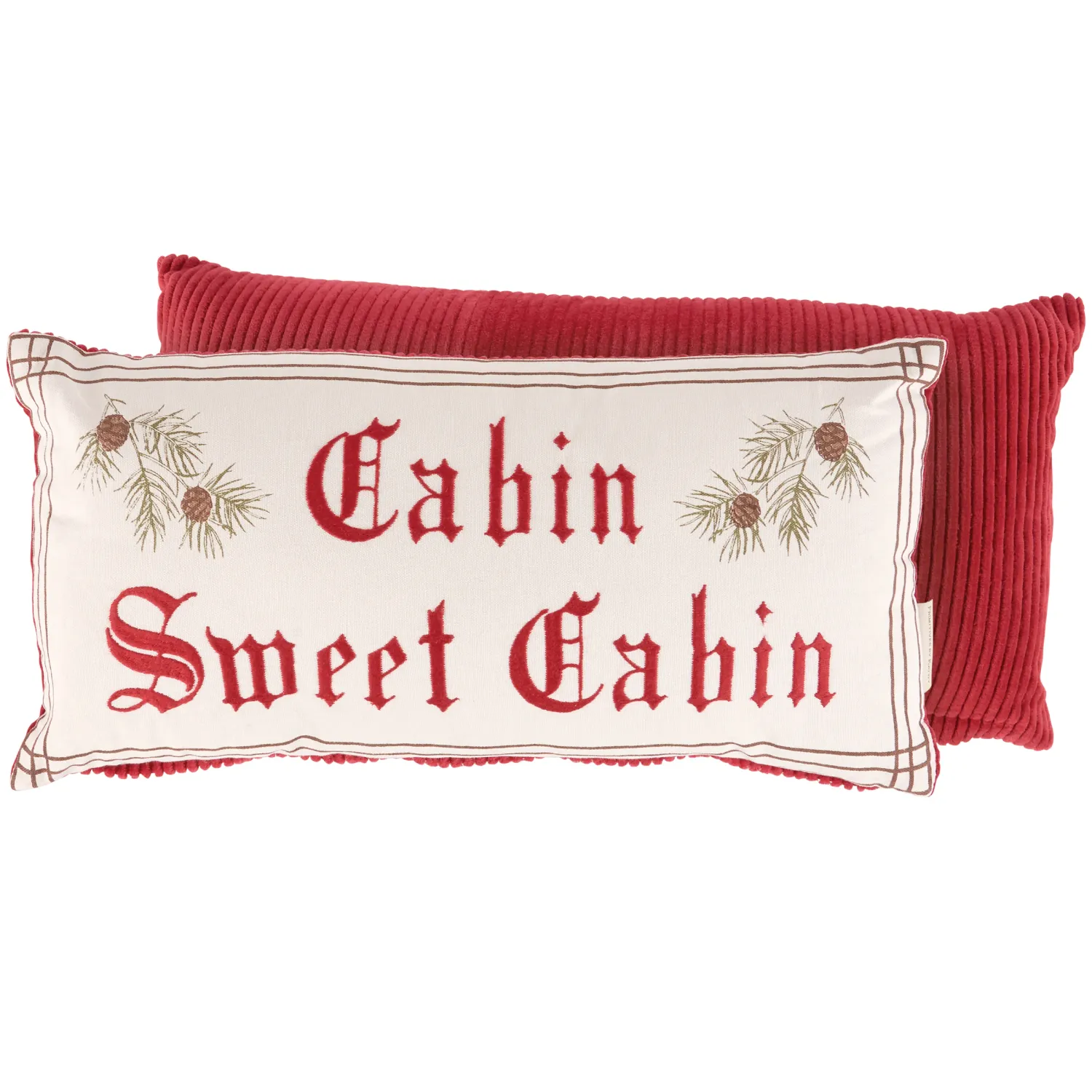 Cabin Sweet Cabin - Corduroy Back Pillow