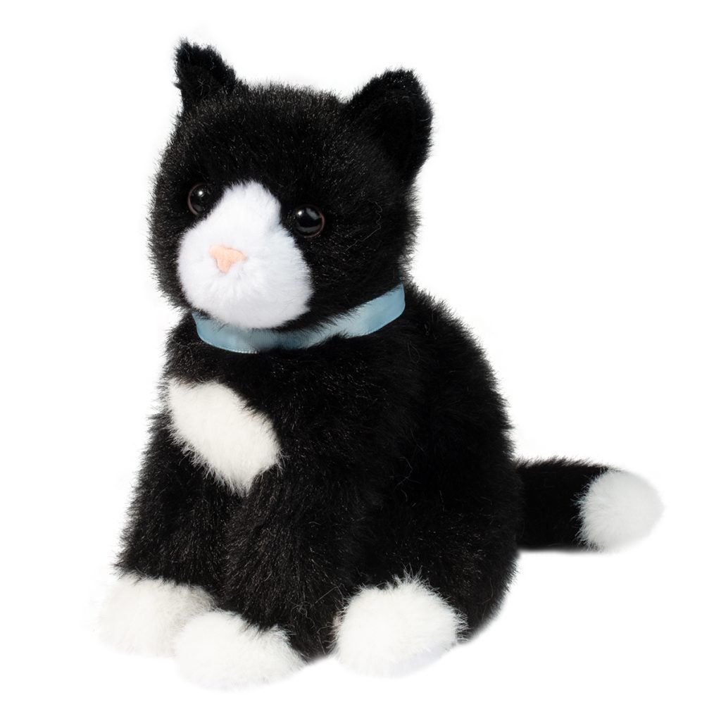Mini Black&amp;White Cat Plush