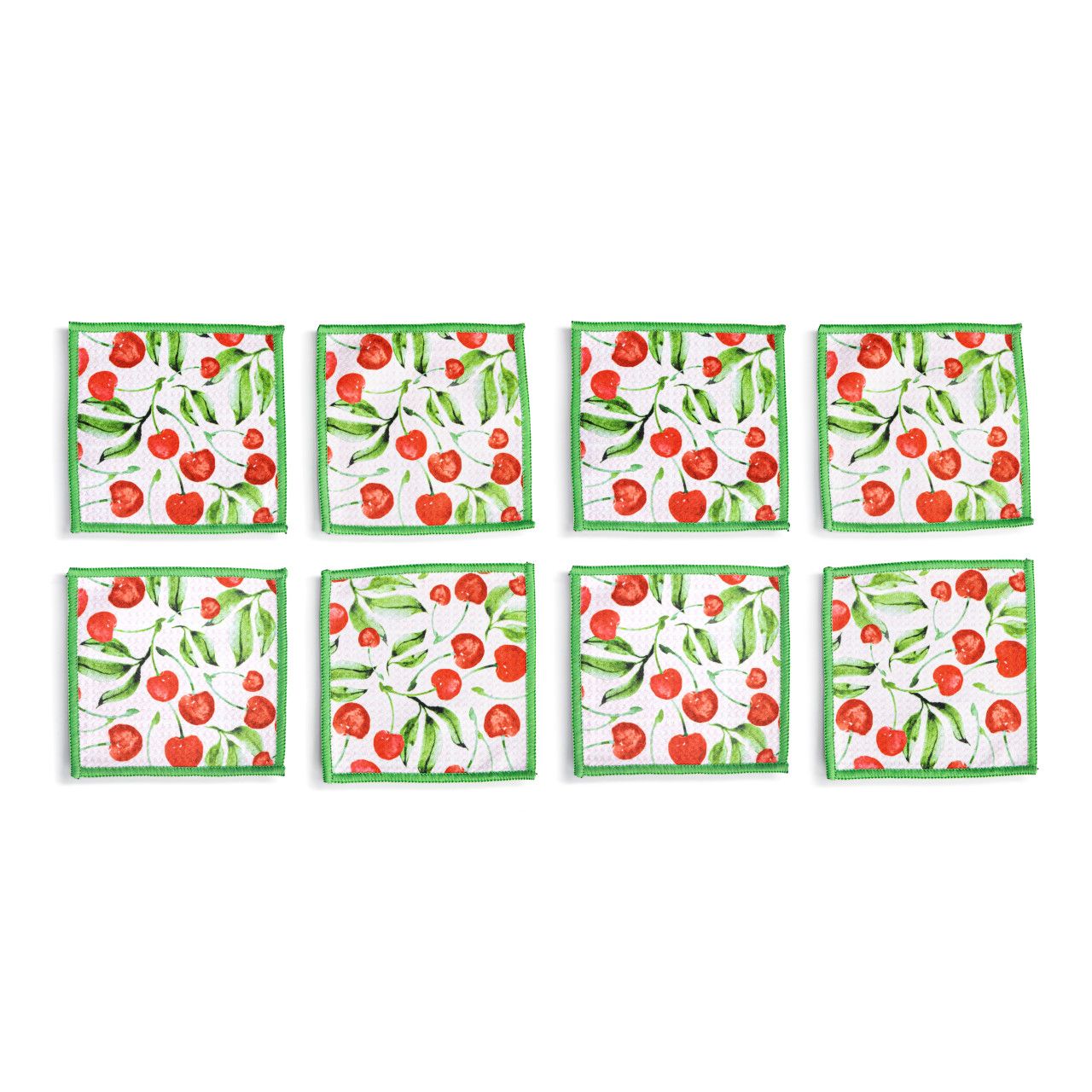 Cherries Abosrbent Cocktail Napkins (Reusable)