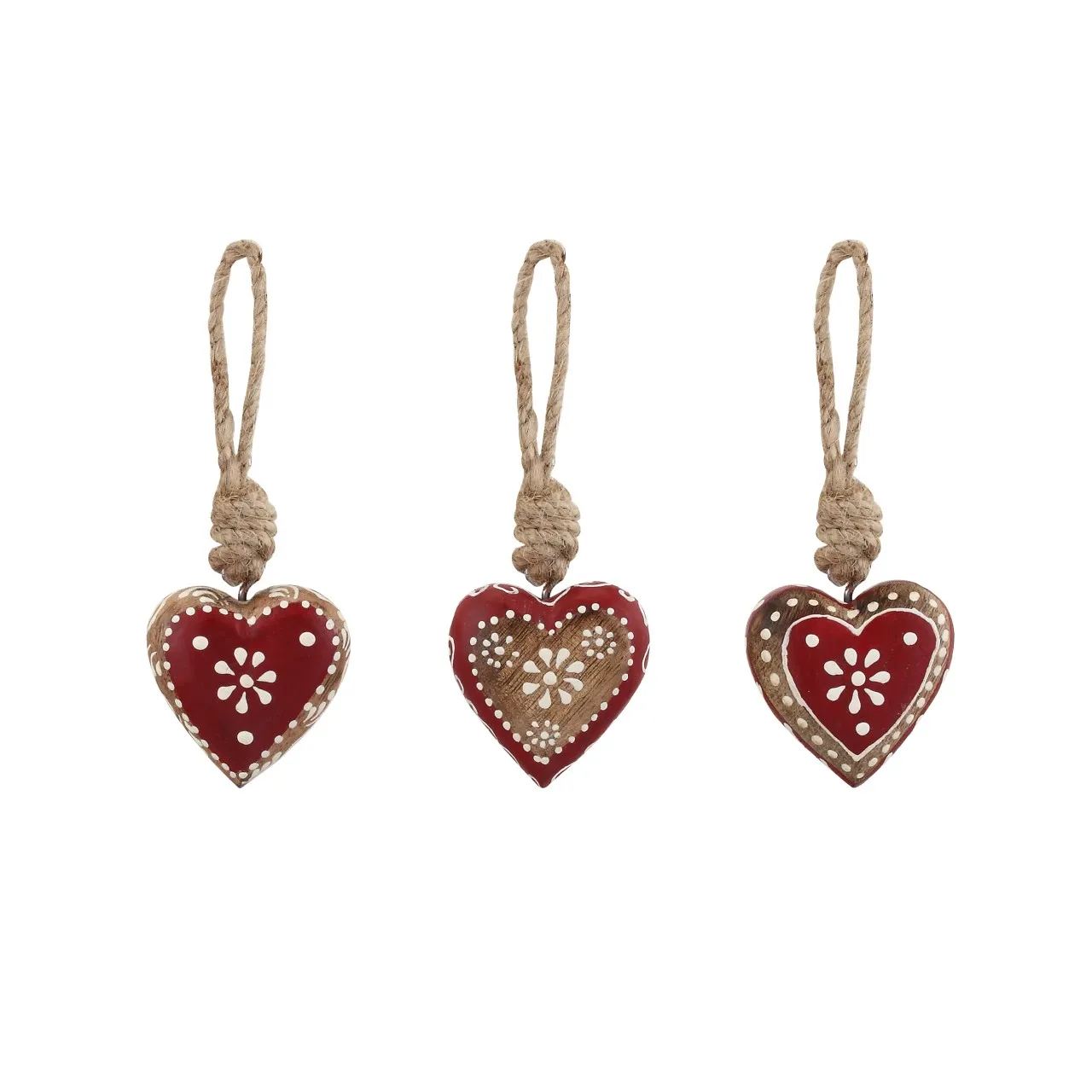 Small Gingerbread Wood Heart