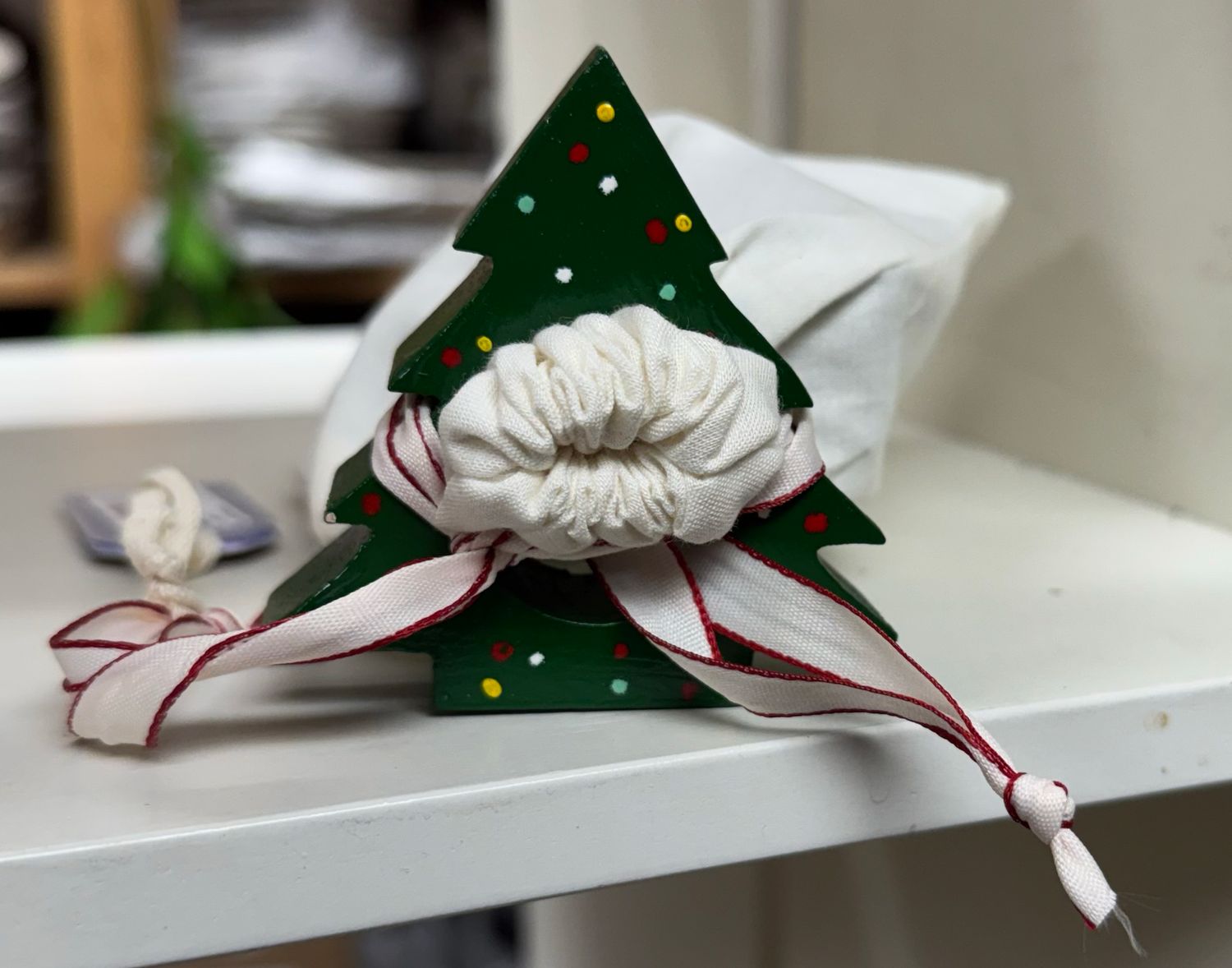 Christmas Tree Napkin Rings Set of 4