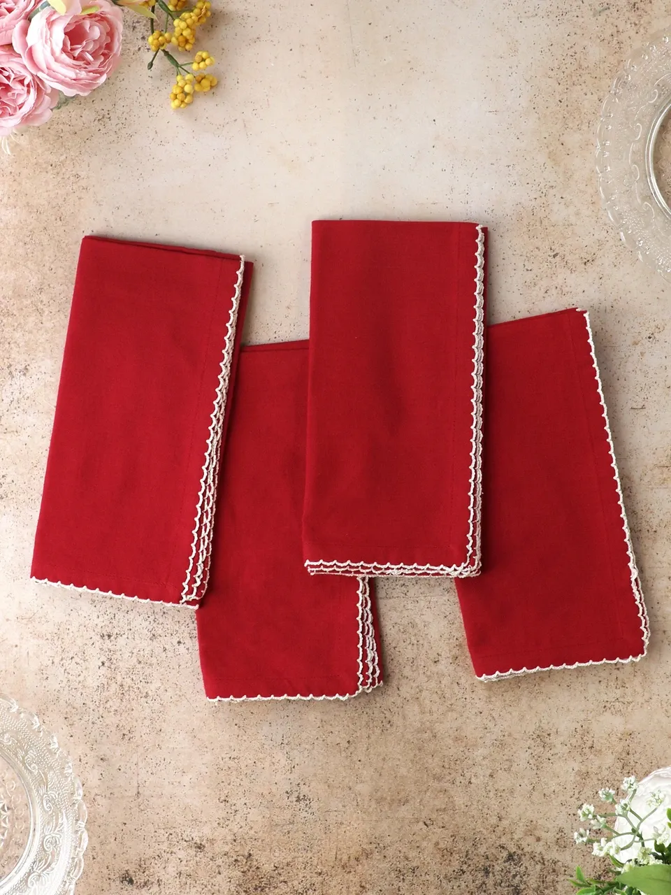 Red Essential Cottage Napkins