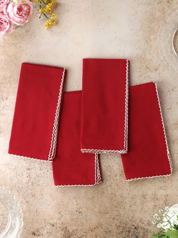 Red Essential Cottage Napkins