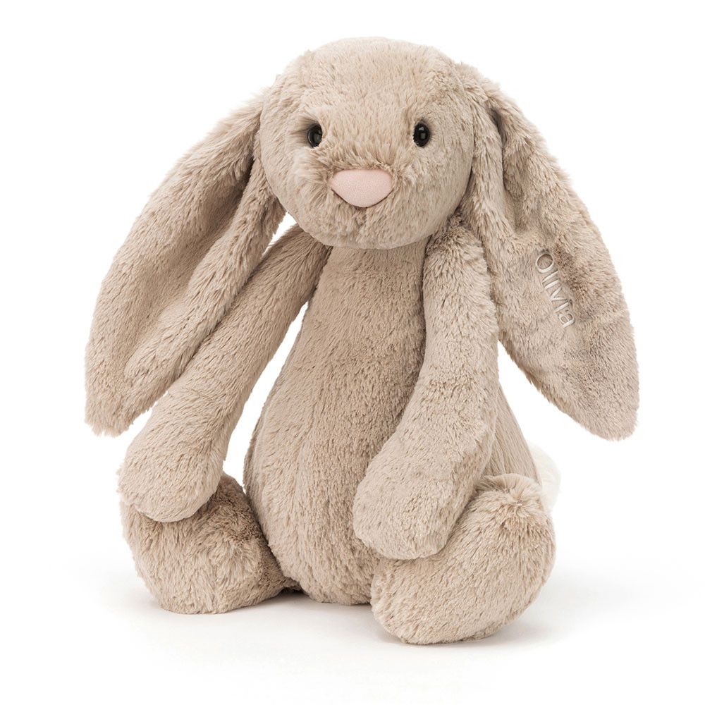 Personalized Bashful Beige Bunny Huge-Jellycat