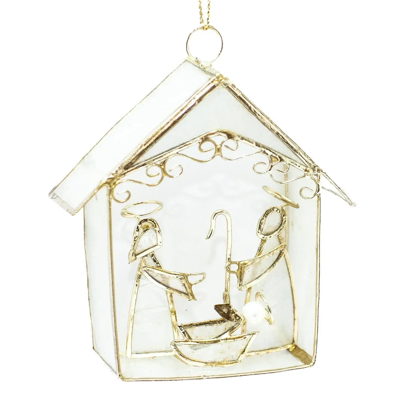 Nativity House Ornament