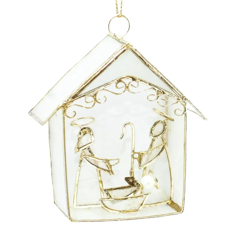 Nativity House Ornament