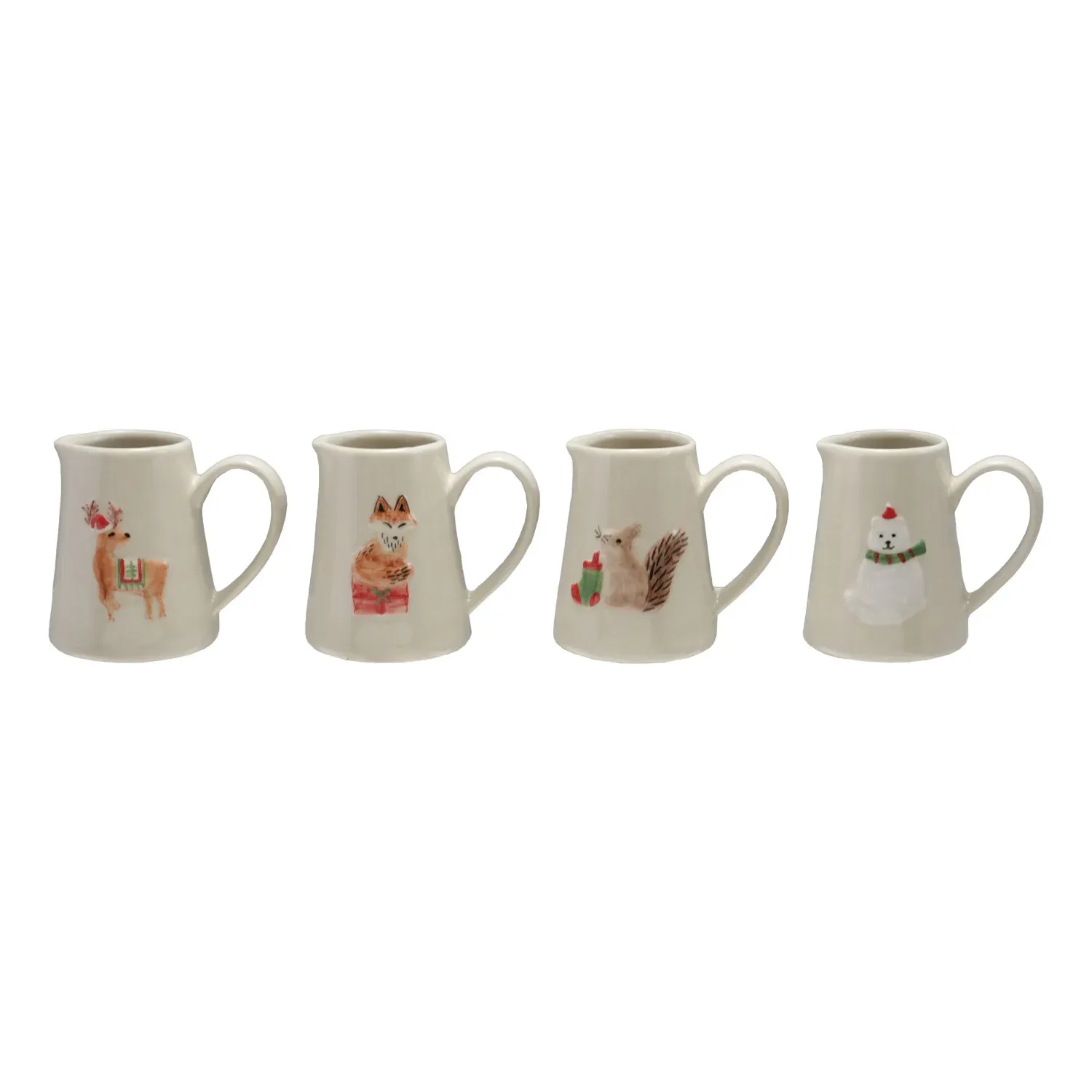 Embossed Stoneware Creamer