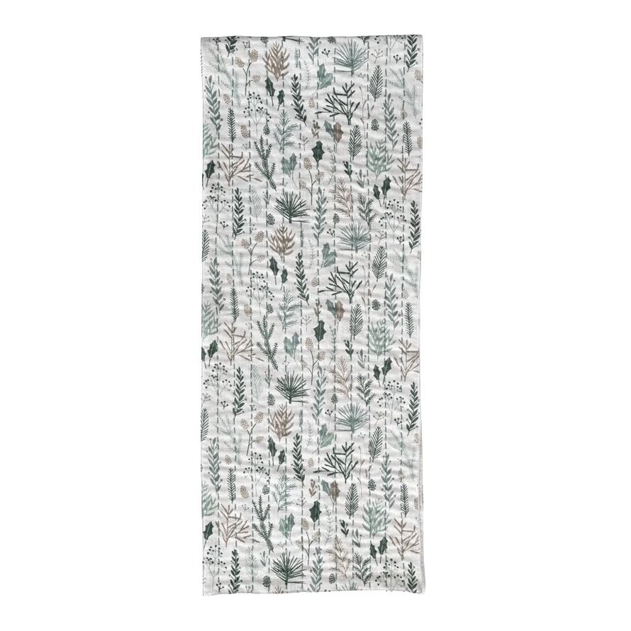 Cotton Table Runner - Herbs
