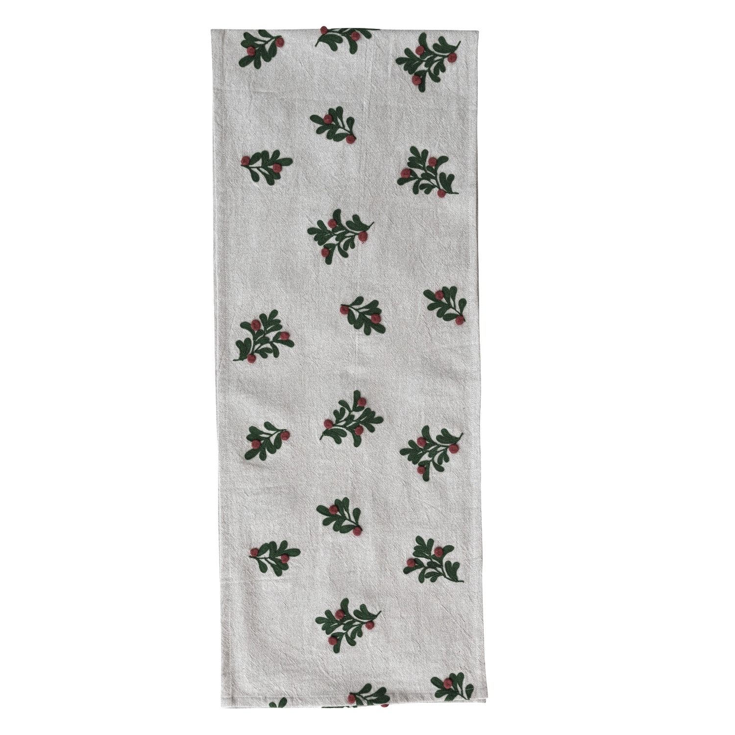 Mistletoe - Linen Table Runner
