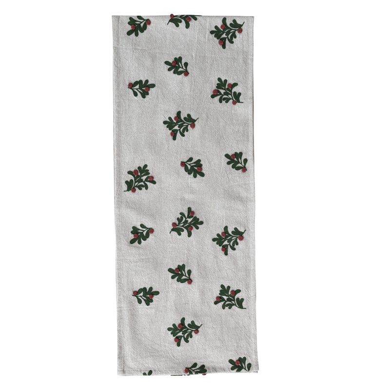 Mistletoe - Linen Table Runner