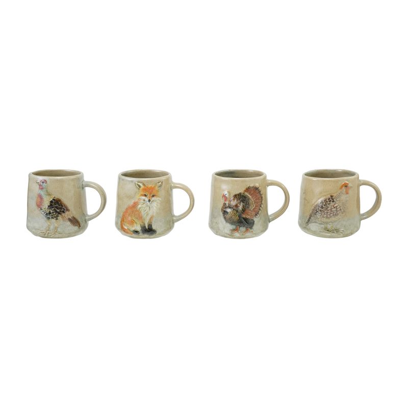 Thanksgiving Stoneware Crackle Mug