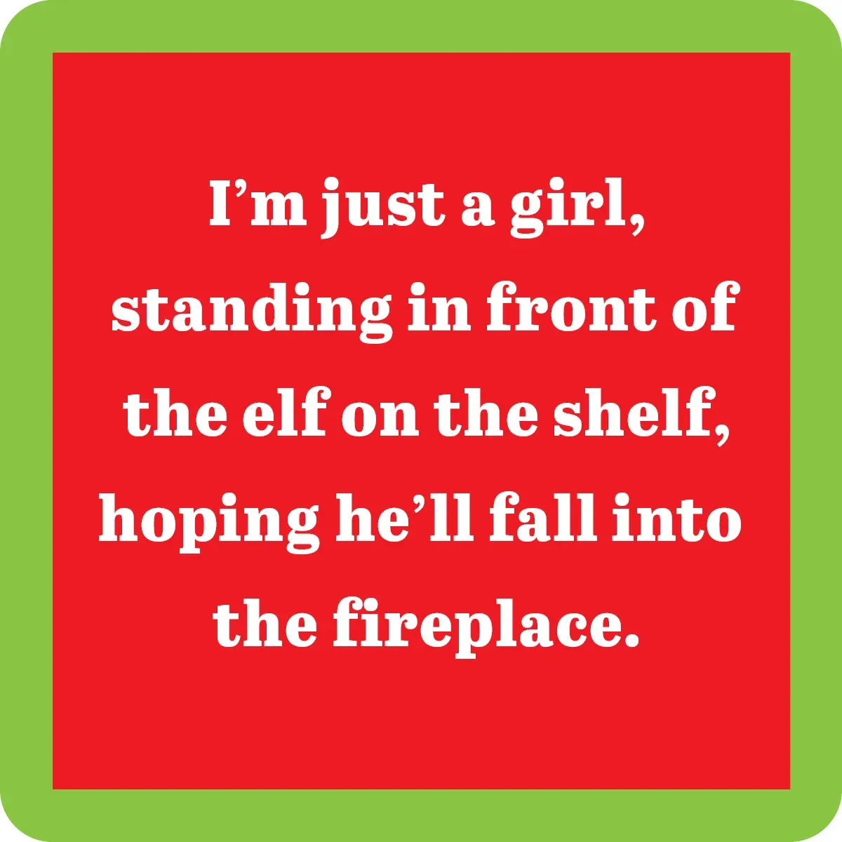 Coaster XMAS Elf on a Shelf