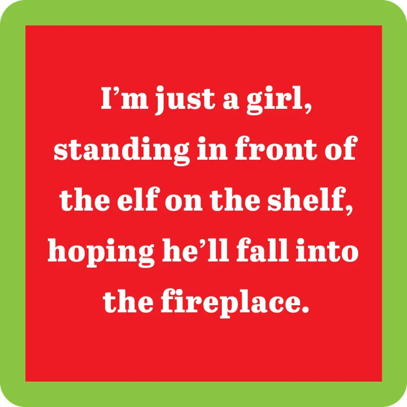 Coaster XMAS Elf on a Shelf