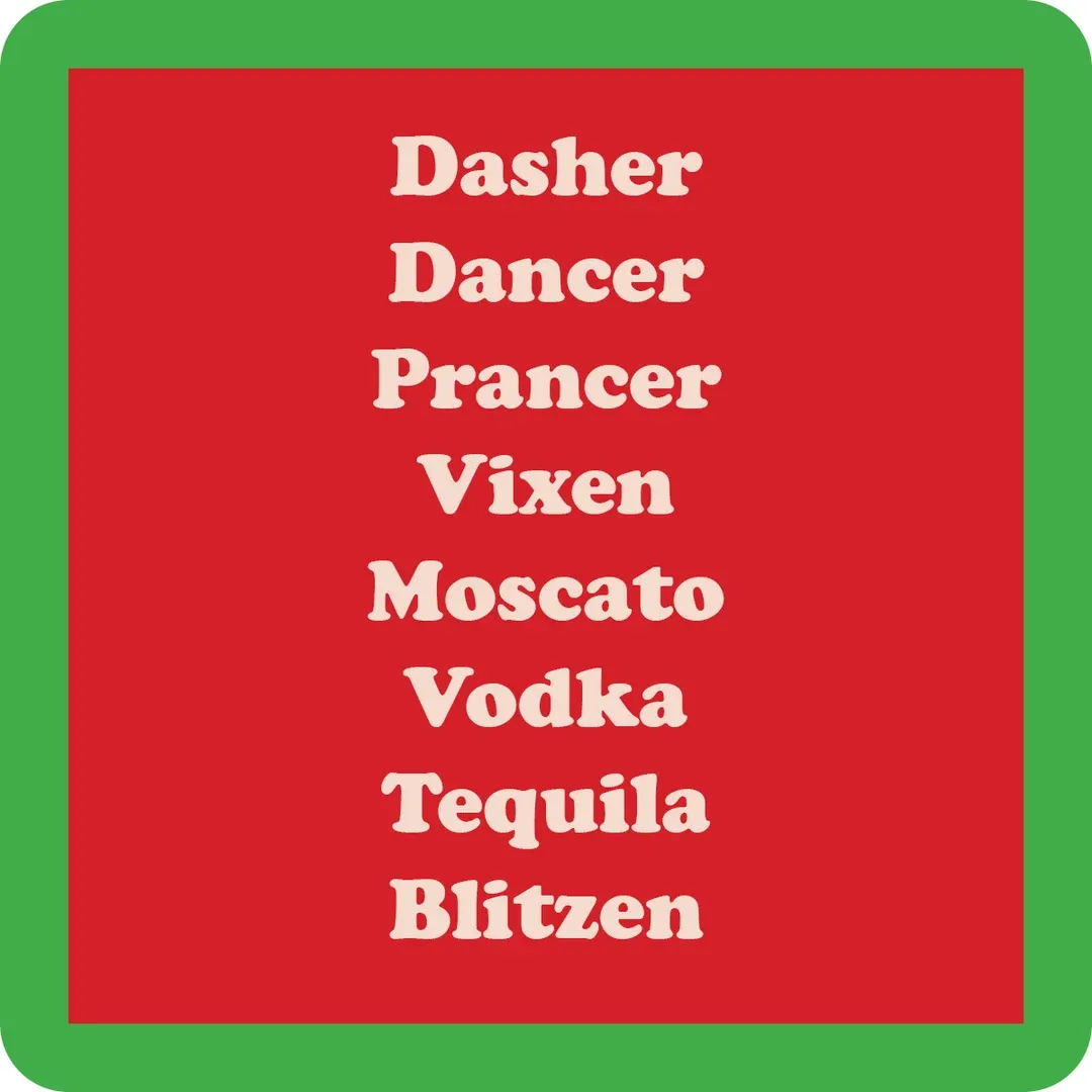 Coaster XMAS Blitzen