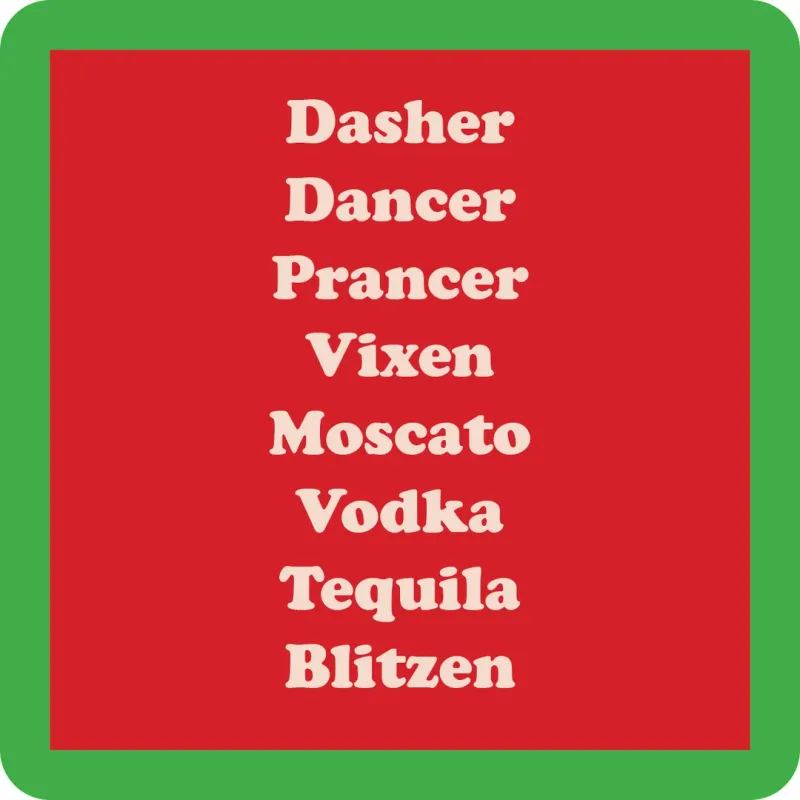 Coaster XMAS Blitzen