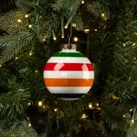 Triped Multi-Colored Ornament