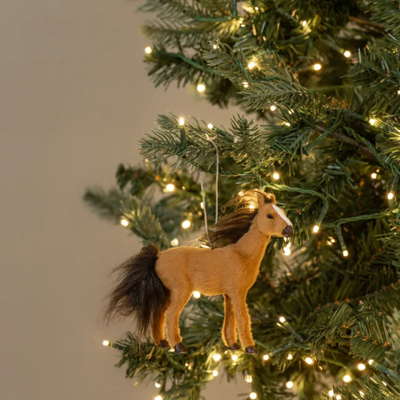 Tan Horse Ornament