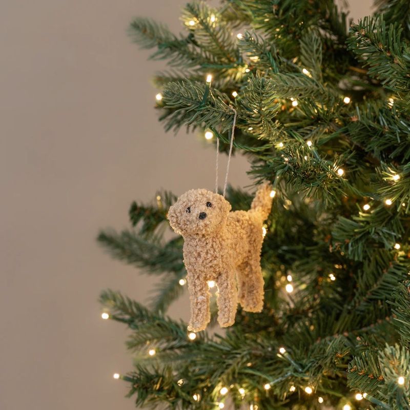 Tan Labradoodle - Furry Ornament