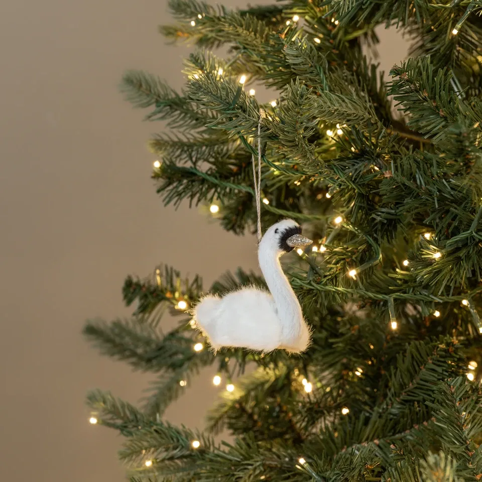 Sitting Swan Ornament