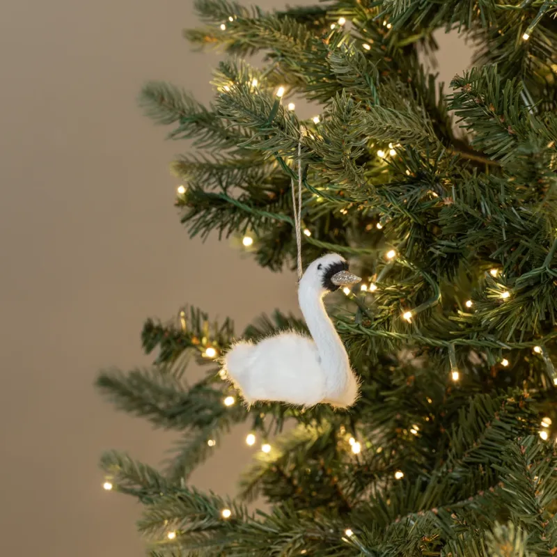 Sitting Swan Ornament
